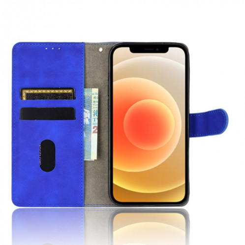 Couleur solide SHOKLE SELECTE Boucle magnétique Horizontal Flip Valf Texture PU Coque en Cuir avec support & Card Slots & Portefeuille pour iPhone 13 Pro (Bleu) SH002B848-06