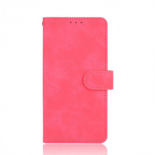 Couleur solide Skin Senteuse Boucle magnétique Horizontal Flip Valf Texture PU Coque en cuir avec support et carte Slots & Portefeuille pour iPhone 13 PRO (Rose Rouge) SH002D261-06