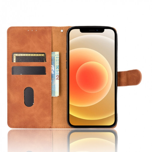Couleur solide SHOKLE SELECTE Boucle magnétique Horizontale Flip Valf Texture PU Coque en cuir avec support & Card Slots & Portefeuille pour iPhone 13 PRO (Brown) SH002E145-06