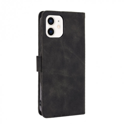 Couleur solide Skin Senteuse Boucle magnétique Horizontale Flip Valf Texture PU Coque en cuir avec support & Card Slots & Portefeuille pour iPhone 13 (Noir) SH003A271-06