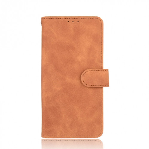 Couleur unie Skin Senteuse Boucle magnétique Horizontale Flip Valf Texture PU Coque en cuir avec support et cartes de cartes et portefeuille pour iPhone 13 (Brown) SH003E1777-06