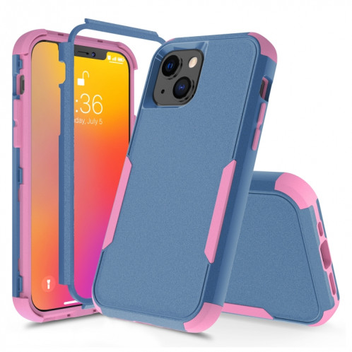 Étui de protection TPU + PC TPU + PC TPU + TPU + (bleu royal + rose) SH002B1573-06