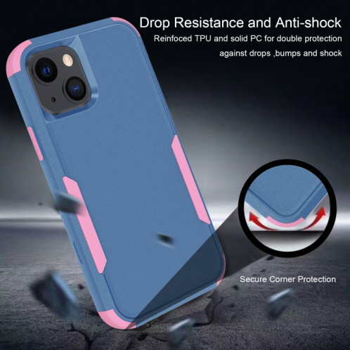Étui de protection TPU + PC TPU + PC TPU + TPU + (bleu royal + rose) SH002B1573-06