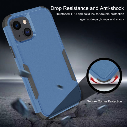 TPU TPU + PC TPU + TPU + PC pour iPhone 13 (bleu royal + noir) SH002C1349-06