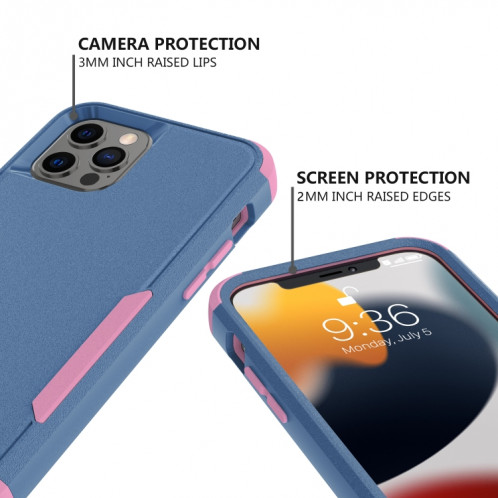 Coque de protection TPU + PC TPU + PC TPU + PC (bleu royal + rose) SH003B909-06