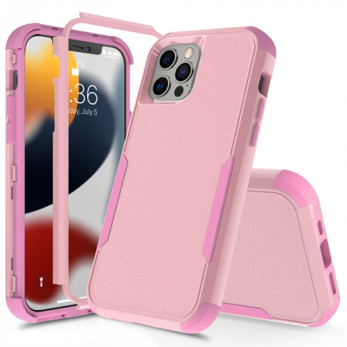 TPU TPU + TPU + PC Commuter TPU + PC pour iPhone 13 Pro (rose) SH003E606-06