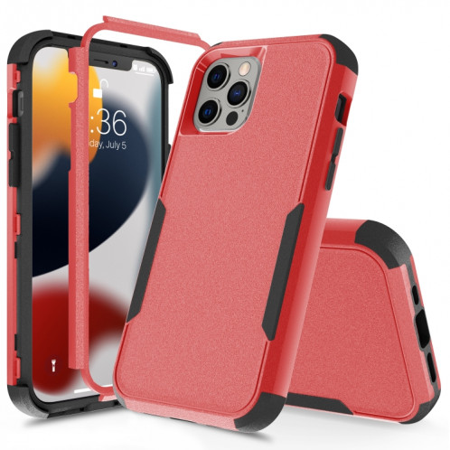 TPU TPU + PC TPU + PC TPUT pour iPhone 13 Pro (rouge + noir) SH003H1045-06