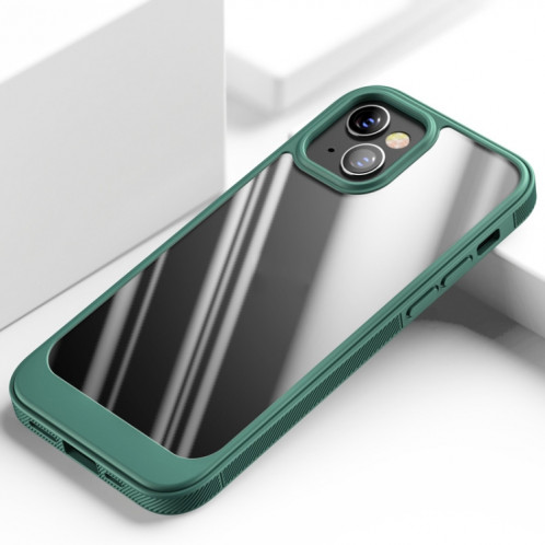 Étui de protection TPU + PC antichoc pour iPhone 13 (vert foncé) SH02DG1729-07