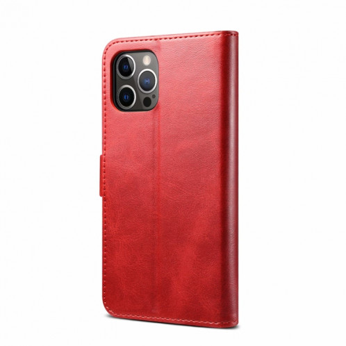 Gussim Business Style Horizontal Toam Coating avec support & Card Slots & Portefeuille pour iPhone 13 Pro (rouge) SG403B1249-07