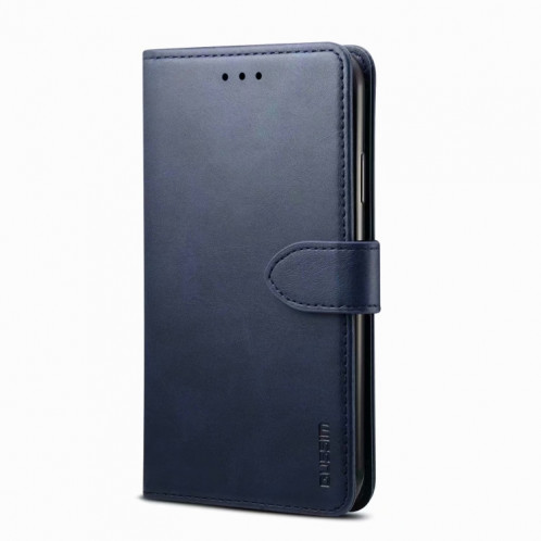 GUSSIM Business Style Horizontal Flip Cuir Coating avec porte-cartes et portefeuille pour iPhone 13 Pro (Bleu) SG403C455-07