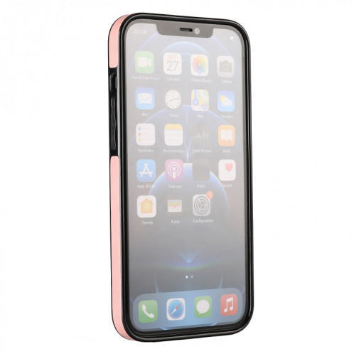 Boîtier de protection anti-achats ultra-mince avec support et métal Fonction magnétique pour iPhone 13 Pro (Rose Gold) SH903A209-07