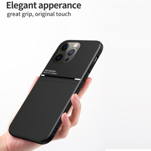 Cas d'une bande d'inclinaison classique PC + TPU Coque PC + TPU pour iPhone 13 Pro (rouge) SH003B1594-07
