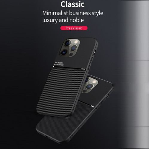 Cas d'inclinaison classique Strip magnétique PC + TPU Case pour iPhone 13 Pro (Bleu) SH003D760-07