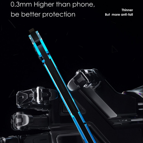 Étui de protection des métaux de métaux d'armure R-juste antichoc pour iPhone 13 Pro (Noir) SR903A1648-07