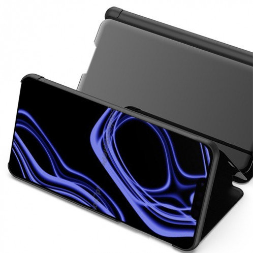 Miroir Plated Miroir Horizontal Flip Cuir Case avec support pour iPhone 13 Pro (Gold) SH603F1618-07