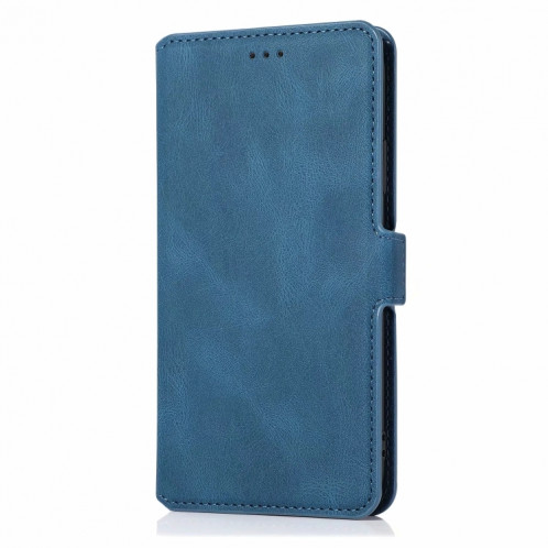 Fermoir à fermeture magnétique rétro Horizontal Flip Cuir Too avec support & carte Slots & Photo Cadre et portefeuille pour iPhone 13 (bleu marine) SH302C103-07