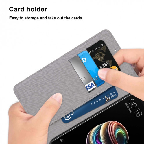 Dessin coloré Texture Texture horizontale Étui en cuir PU avec support & carte Slots & Portefeuille et longe pour iPhone 13 Pro (nuages ​​colorés) SH003T1553-07