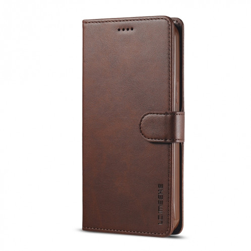 LC.Meeke Calf Texture Horizontale Horizontal Toas Cuir avec support & Card Slots & Portefeuille pour iPhone 13 Pro (Brown) SL703A1260-07