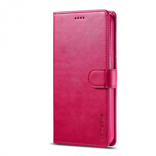 LC.IMEEKE CALF Texture Horizontal Flip Cuir Coffret avec porte-cartes et portefeuille pour iPhone 13 Pro (rouge) SL703C519-07