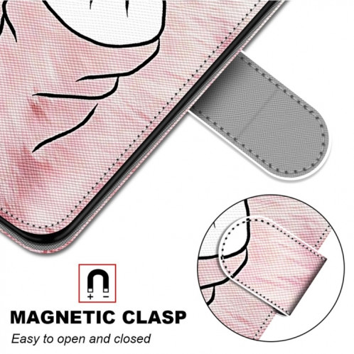 Dessin coloré Texture Croix Horizontal Flip PU Coque en cuir PU avec support & carte Slots & Portefeuille et longe pour iPhone 13 PRO (Hard Rose Heart) SH803L202-07