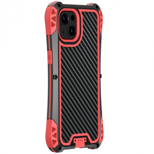 R-Just Amira Étui de protection en métal imperméable anti-poussière anti-poussière pour iPhone 13 Pro (rouge) SR003B800-07