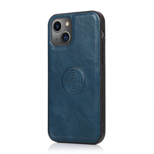 Boîtier de flip horizontal horizontal magnétique puissant avec machines à sous cartes et portefeuille pour iPhone 13 Pro (Bleu) SH403B1991-07