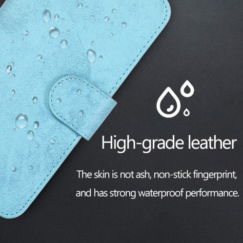 Étui de cuir horizontal horizontal rétro 2 en 1 avec machine à sous de carte et portefeuille pour iPhone 13 Pro (Bleu) SH803B850-08
