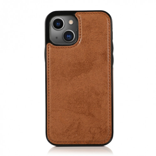 Rétro 2 in 1 étui en cuir horizontal horizontal détachable avec machines à sous cartes et portefeuille pour iPhone 13 Pro (Brown) SH803D100-08