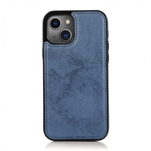 Rétro 2 en 1 étui en cuir horizontal horizontal détachable avec machines à sous cartes et portefeuille pour iPhone 13 Pro (bleu foncé) SH803E22-08