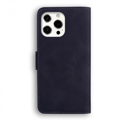 Sentez la peau Pure Couleur Horizontal Flip Coating avec support et portefeuilles et portefeuille pour iPhone 13 Pro (Noir) SH303A239-03