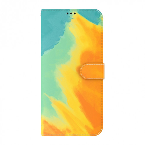 Motif aquarelle Horizontal Flip Cuir Housse avec support et portefeuille pour iPhone 13 (feuille d'automne) SH702C1564-06