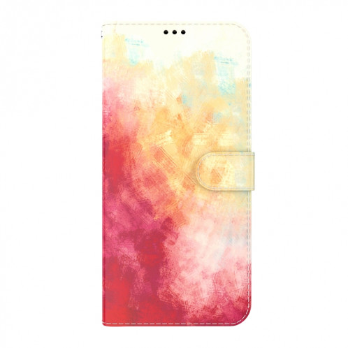 Modèle d'aquarelle Horizontal Flip Cuir Case avec support et portefeuille pour iPhone 13 Pro (Cerise de printemps) SH703D614-06