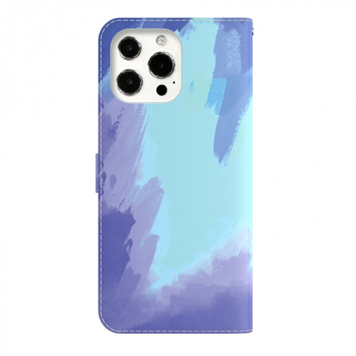 Aquarelle Motif Horizontal Flip Cuir Case avec support et portefeuille pour iPhone 13 Pro (Snow Winter) SH703E691-06