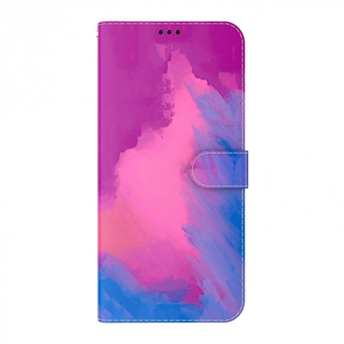 Motif aquarelle Horizontal Flip Cuir Case avec support et portefeuille pour iPhone 13 Pro (rouge violet) SH703F1100-06