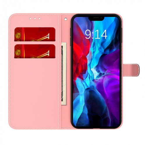 Modèle de brouillard nuage Horizontal Flip Cuir Coating avec support et portefeuille et portefeuille pour iPhone 13 (rouge) SH102F1420-06