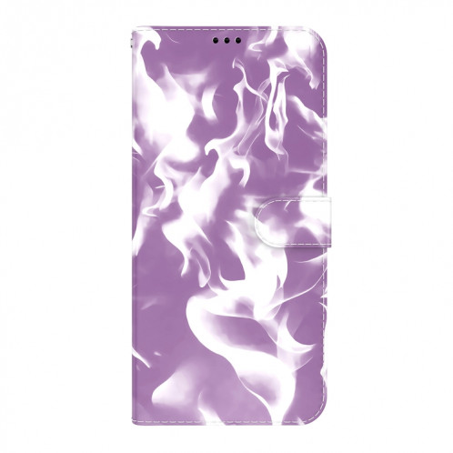 Coque horizontale en cuir à bascule horizontale avec support et portefeuille pour iPhone 13 Pro (violet) SH103B7-06