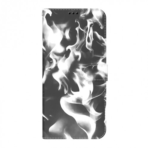 Cas de cuir horizontal de motif de brouillard avec support et portefeuille pour iPhone 13 Pro (Noir) SH103C3-06