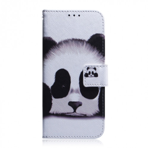 Dessin coloré Horizontal Flip Cuir Case, avec porte-cartes et portefeuille pour iPhone 13 Pro (Panda) SH703H1195-05