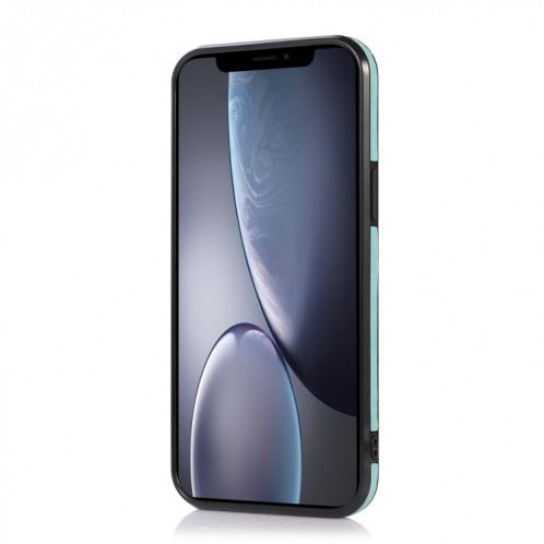 Sac de cartes croisées multi-fonctionnelles TPU + PU Housse de couverture arrière avec support et carte de portefeuille et portefeuille pour iPhone 13 Pro (Vert) SH003E359-07