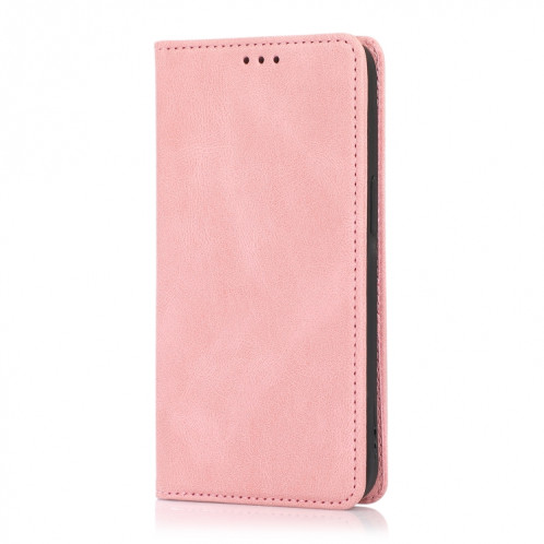 Strong magnétique Crazy Crazy Horse Texture Horizontal Flip Cuir Case avec porte-cartes et portefeuille pour iPhone 13 Pro (Rose Gold) SH703B514-07