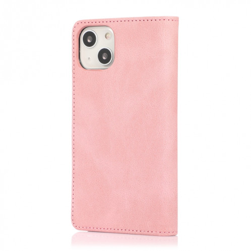 Strong magnétique Crazy Crazy Horse Texture Horizontal Flip Cuir Case avec porte-cartes et portefeuille pour iPhone 13 Pro (Rose Gold) SH703B514-07