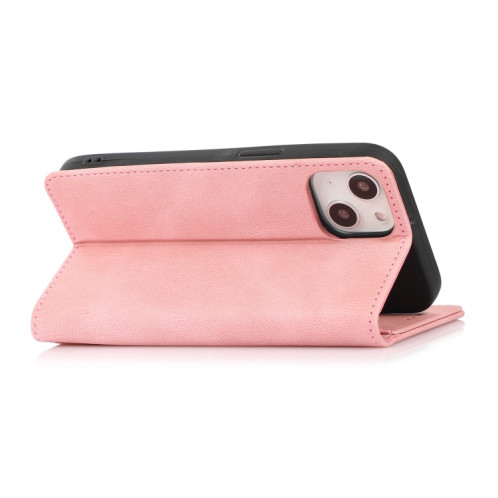 Strong magnétique Crazy Crazy Horse Texture Horizontal Flip Cuir Case avec porte-cartes et portefeuille pour iPhone 13 Pro (Rose Gold) SH703B514-07