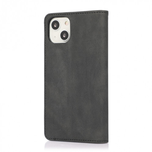 Strong magnétique Crazy Crazy Horse Texture Horizontal Flip Cuir Coffret avec porte-cartes et portefeuille pour iPhone 13 PRO (Noir) SH703F808-07