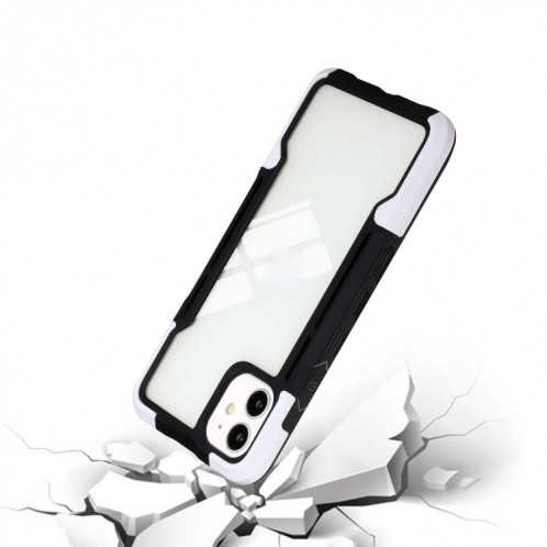 TPU + PC + acrylique 3 en 1 cas de protection antichoc pour iPhone 13 (blanc) SH502H1836-06