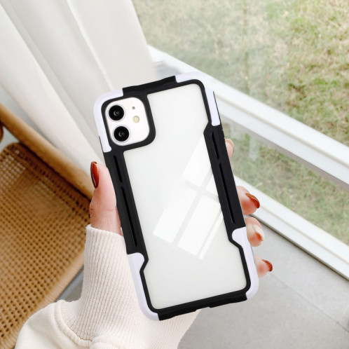 TPU + PC + acrylique 3 en 1 cas de protection antichoc pour iPhone 13 (blanc) SH502H1836-06