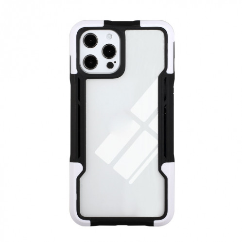 TPU + PC + Acrylique 3 en 1 Cas de protection antichoc pour iPhone 13 PRO (Blanc) SH503H1846-07
