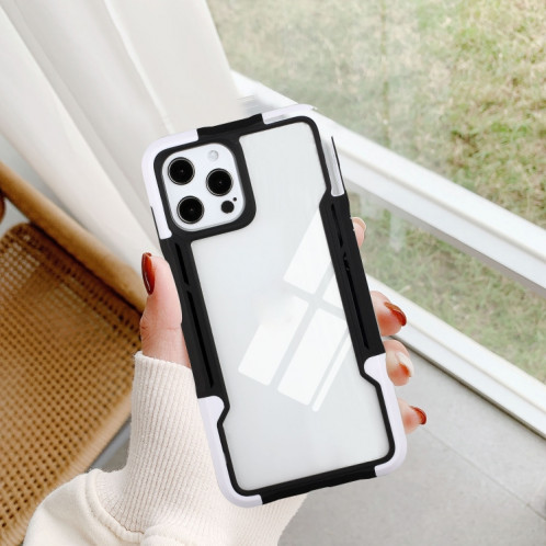 TPU + PC + Acrylique 3 en 1 Cas de protection antichoc pour iPhone 13 PRO (Blanc) SH503H1846-07