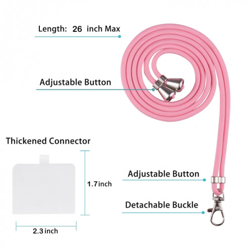 Épisseur de galvanoplastie Motif en marbre Dual-côté IMD TPU TPU Cas antichoc avec lanière à col pour iPhone 13 Pro (blanc rose) SH003A836-06