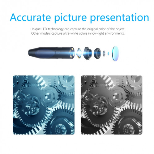 P90 11mm 4,5 pouces HD 500W Autofocus Camera Endoscope portable de tuyau industriel étanche de l'endoscope, du câble dur longueur: 2m SH98011601-08