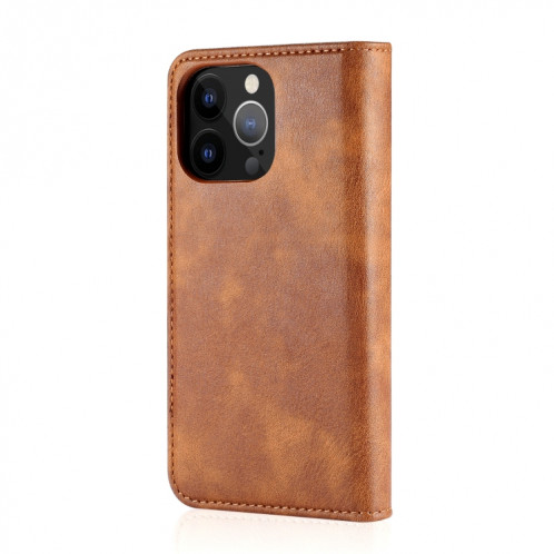 DG.ming Crazy Horse Texture Tournez en cuir magnétique détachable avec porte-cartes et portefeuille pour iPhone 13 PRO (Brown) SD603C605-07